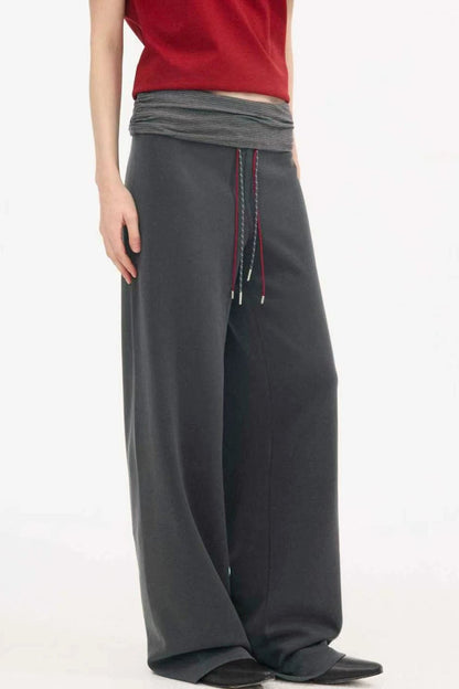 High-Waisted Slim Pants