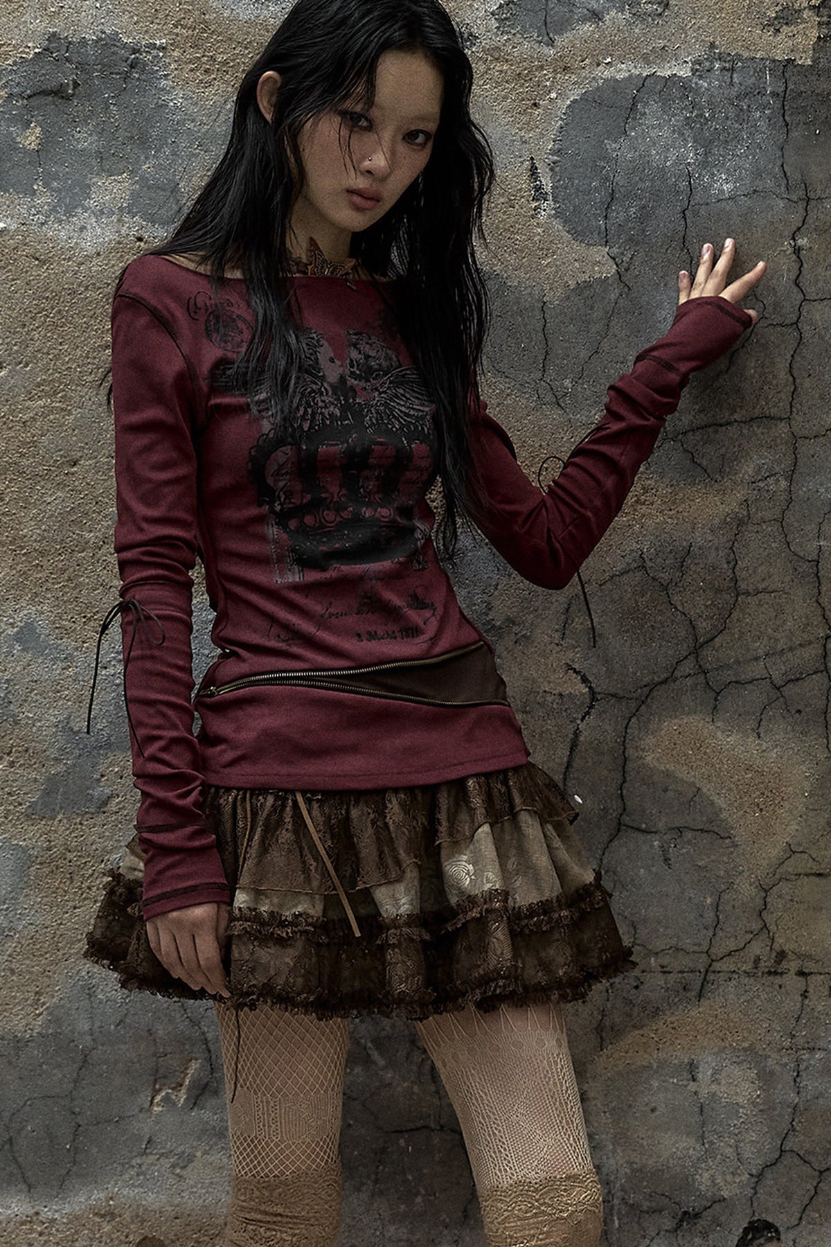 Reversible Striped Knit T-Shirt