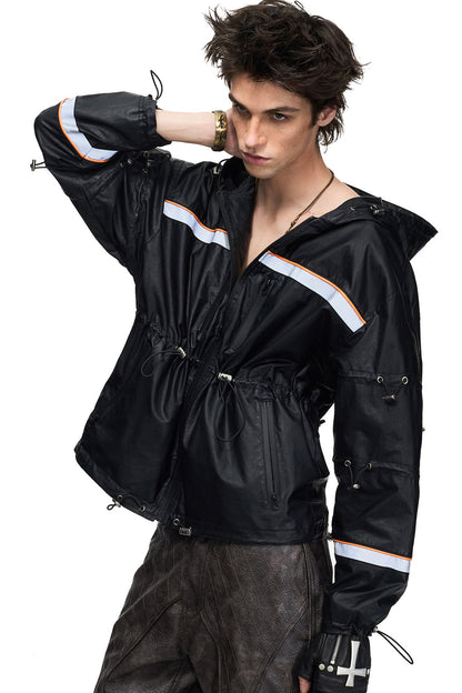 Waterproof Hooded Reflective Jacket