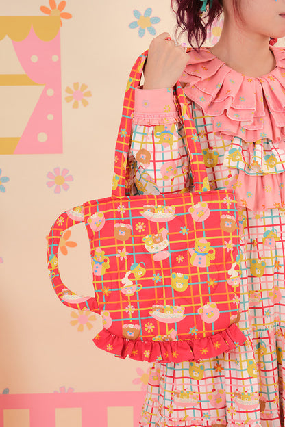 Showa Teacup Zipper Single Shoulder Bag