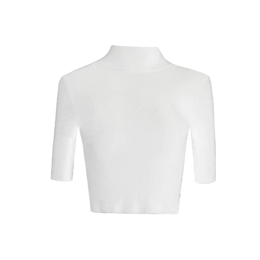 Maglia dolcevita snellente a maniche medie
