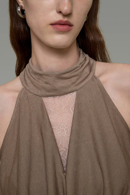 Draped Halter Top