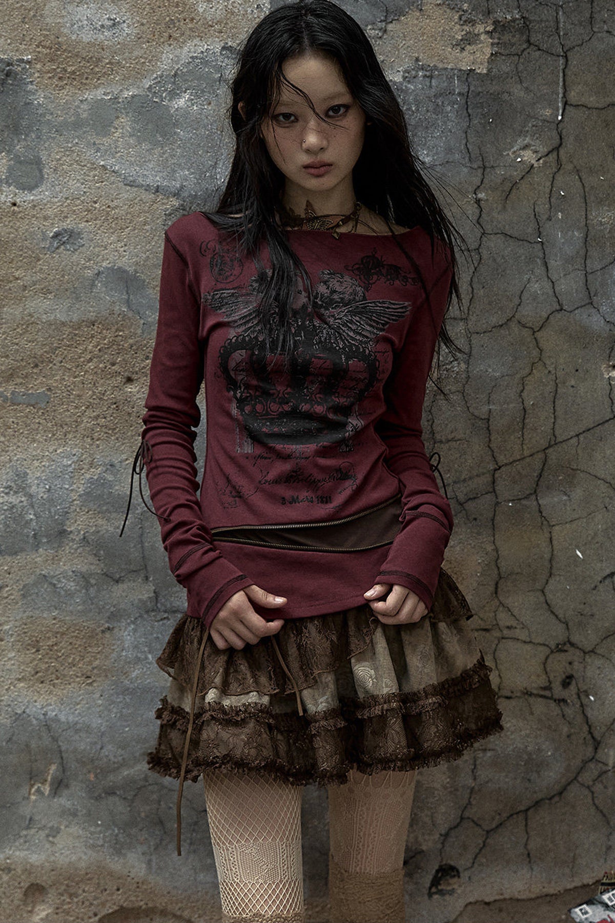 Reversible Striped Knit T-Shirt