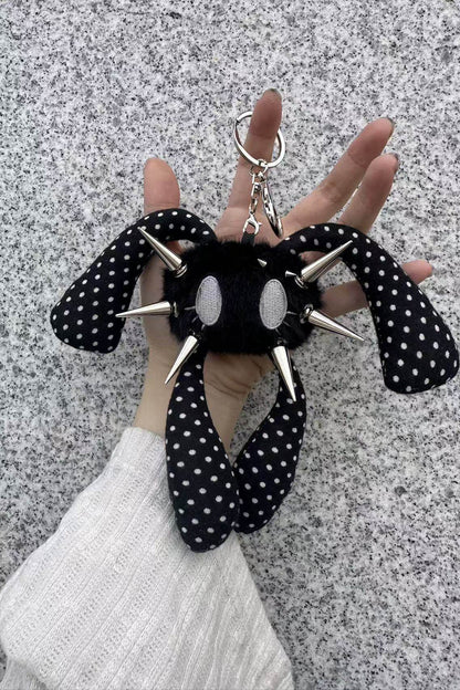 Four-Eared Rivet Polka Dot Rabbit Keychain