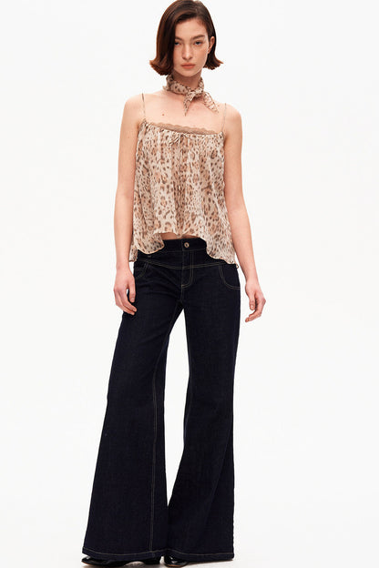 A Pose Retro Flared Jeans
