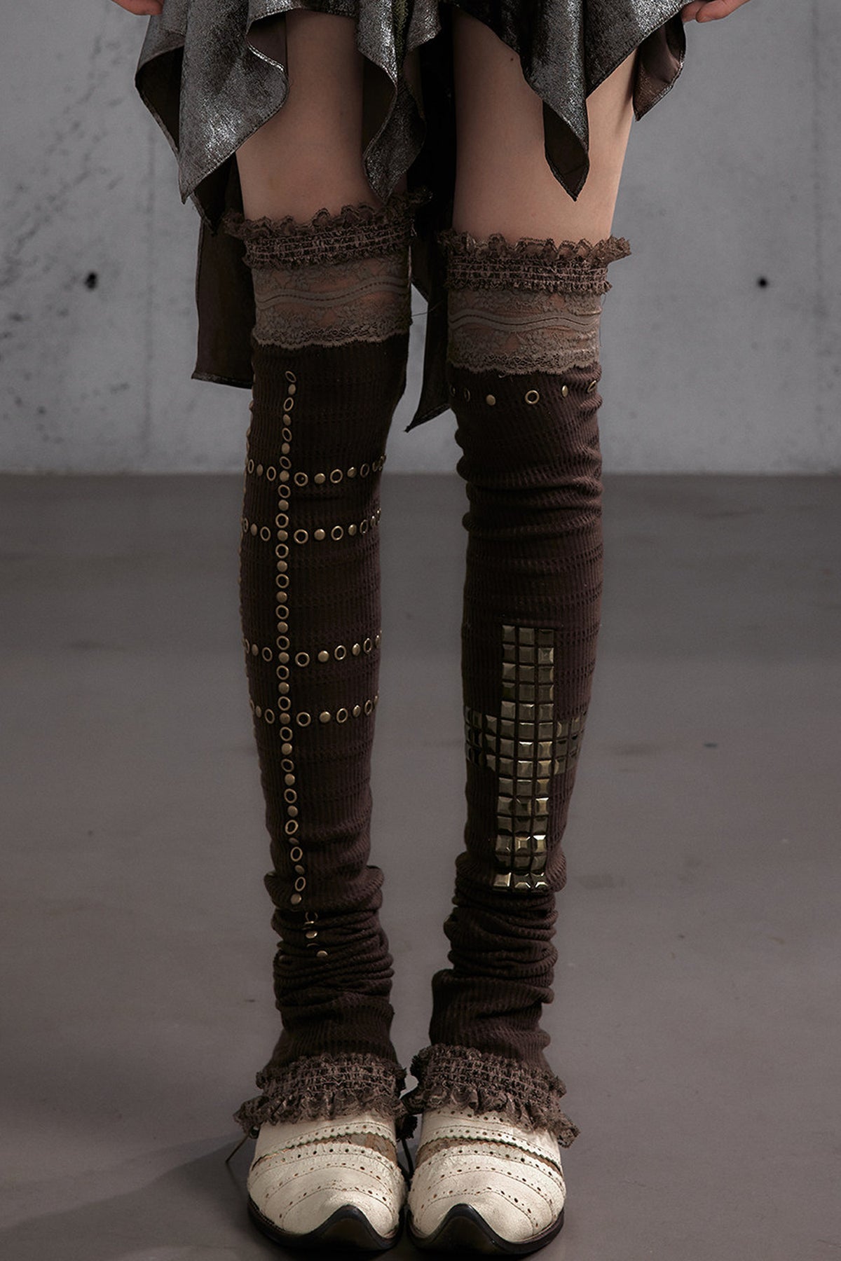Stretchy Stacked Lace Leg Warmers