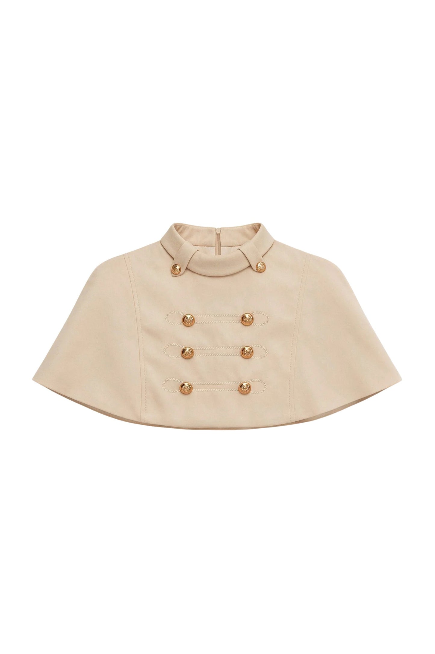 Khaki Cape and Halter Dress Set-Up