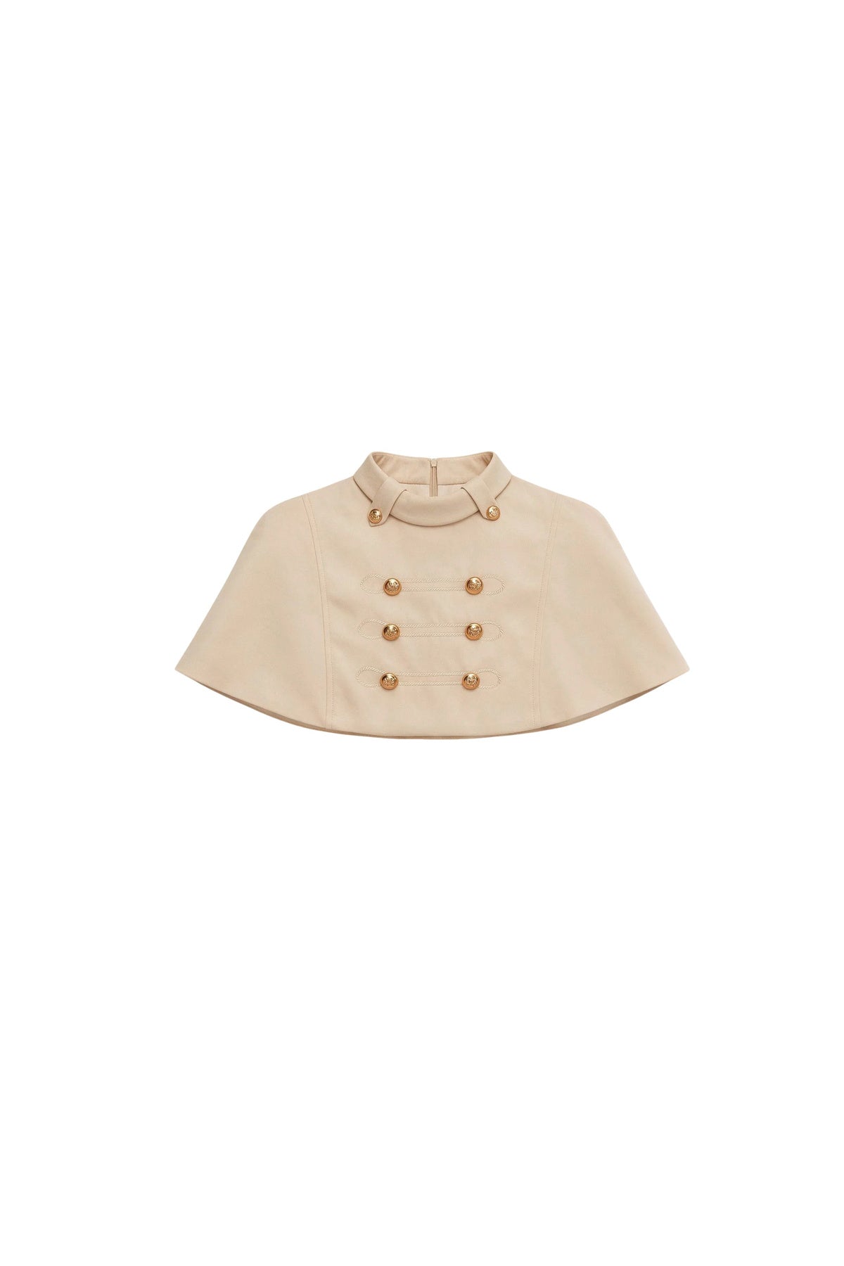 Apricot Napoleon-Cape-Kleid-Set-Up