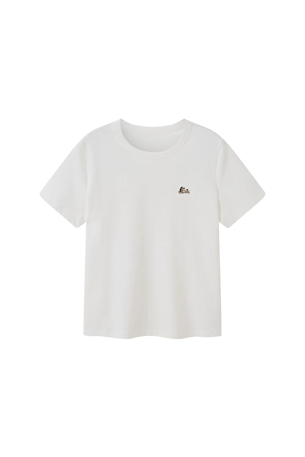 Loose Cotton Round Neck Top