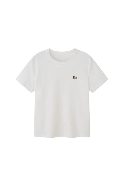 Loose Cotton Round Neck Top