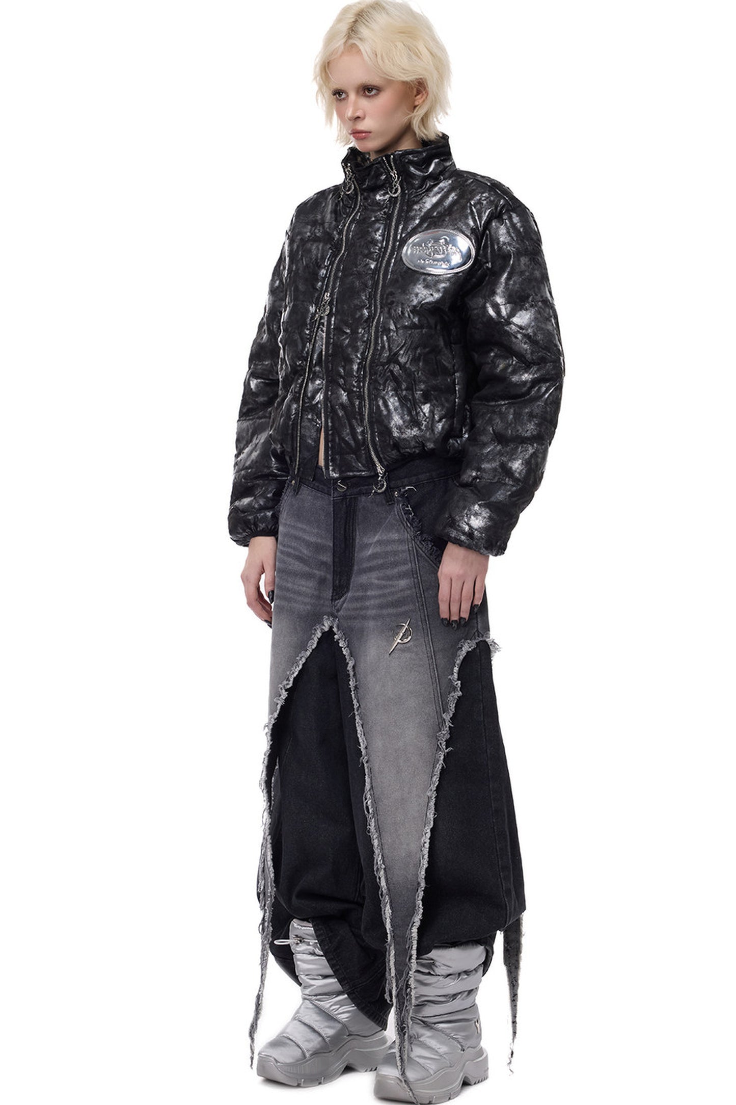 Deconstructed Wasteland Denim Pants