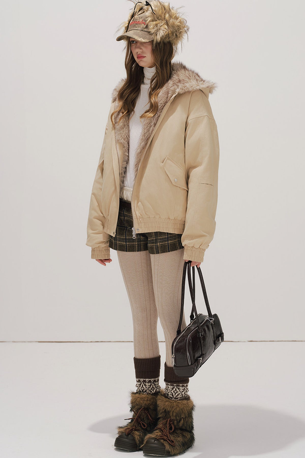 Workwear Cotton Padded Jacket and Shorts Set-Up