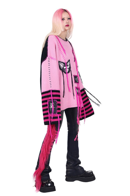 Pink Fur Jeans
