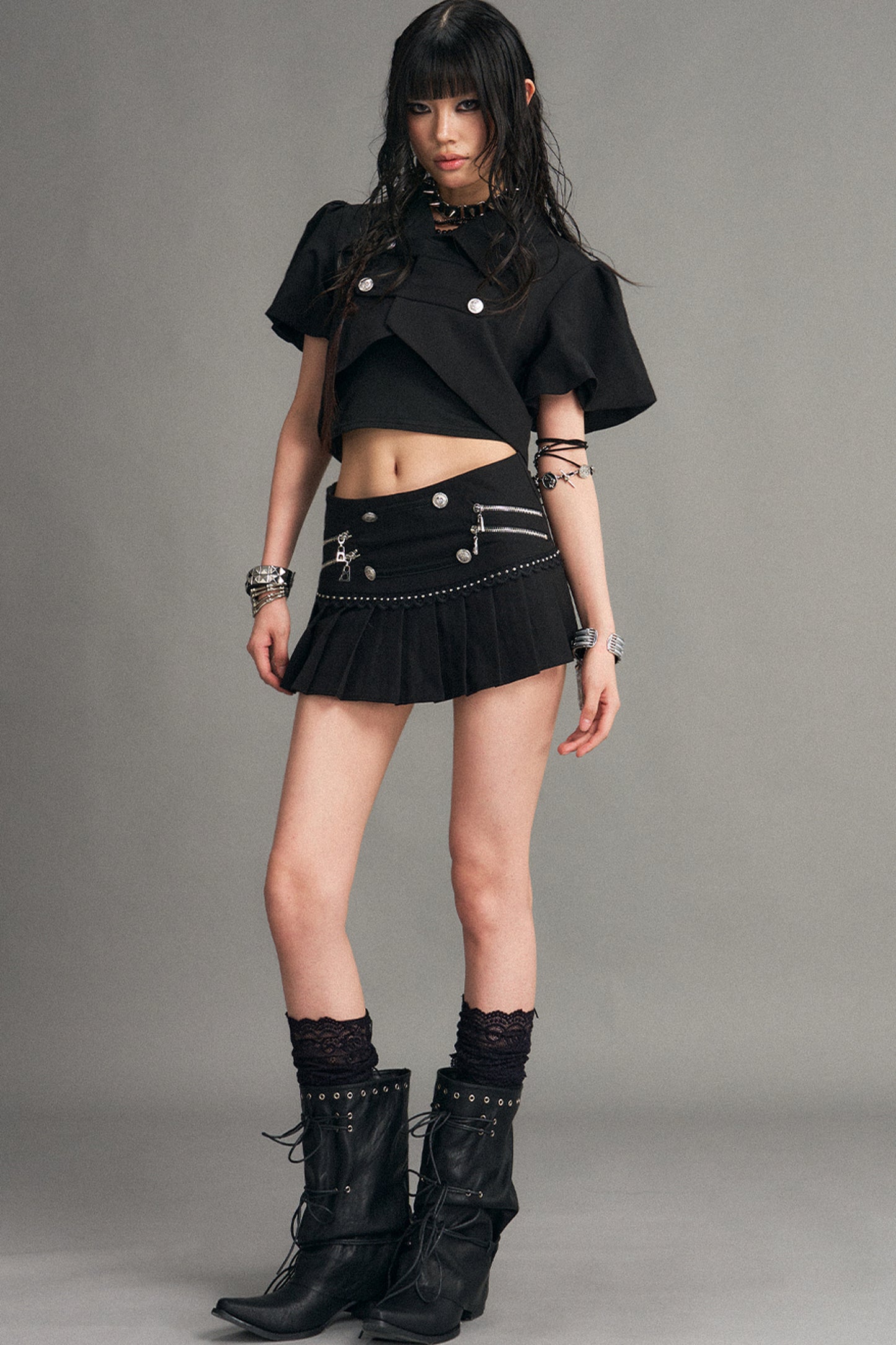 Palace Punk Pleated Skirt