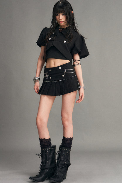 Palace Punk Pleated Skirt