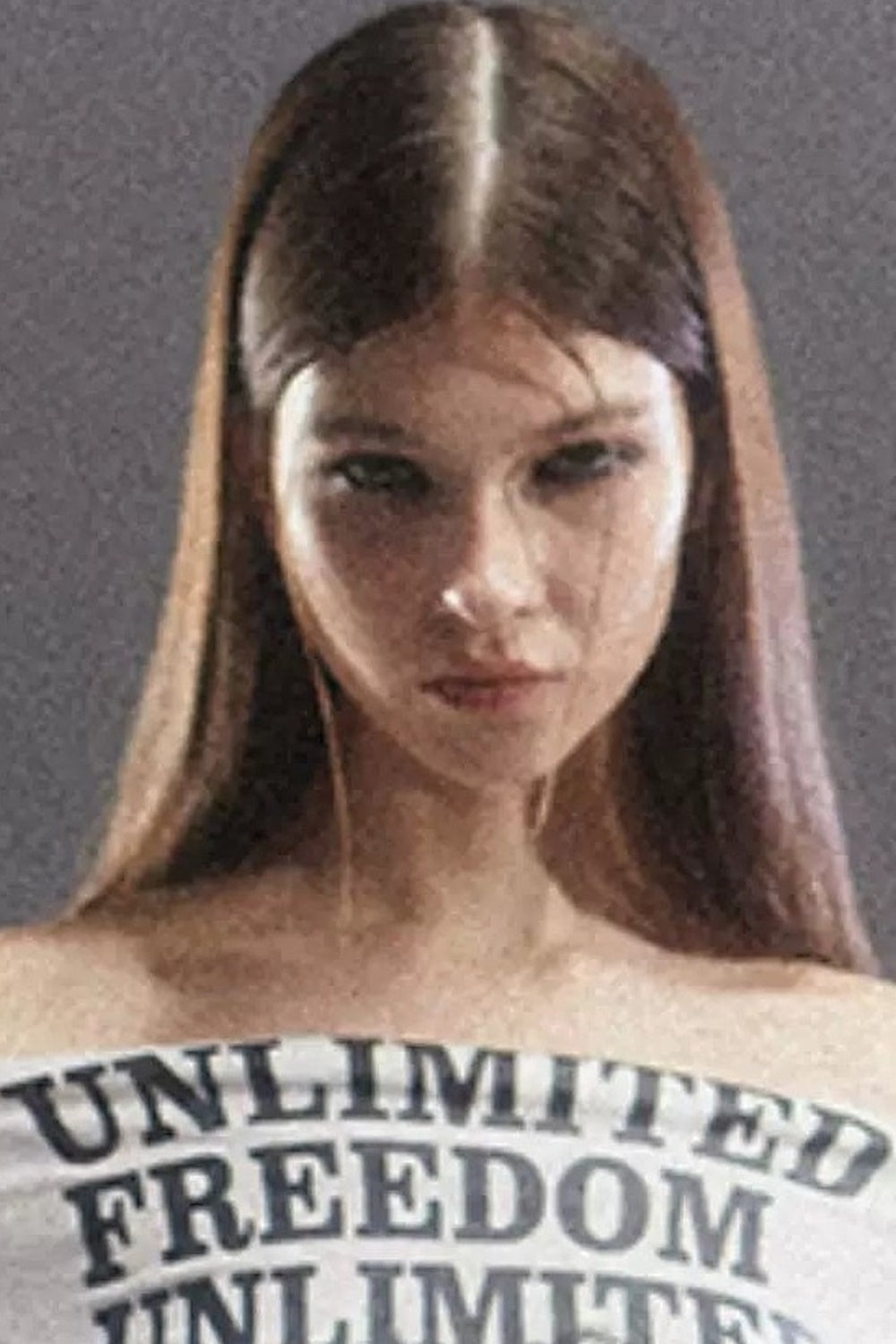 Blusa anime monospalla a maniche lunghe