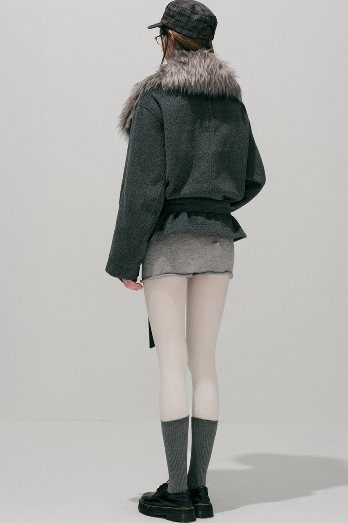 Fur Collar Wool Coat