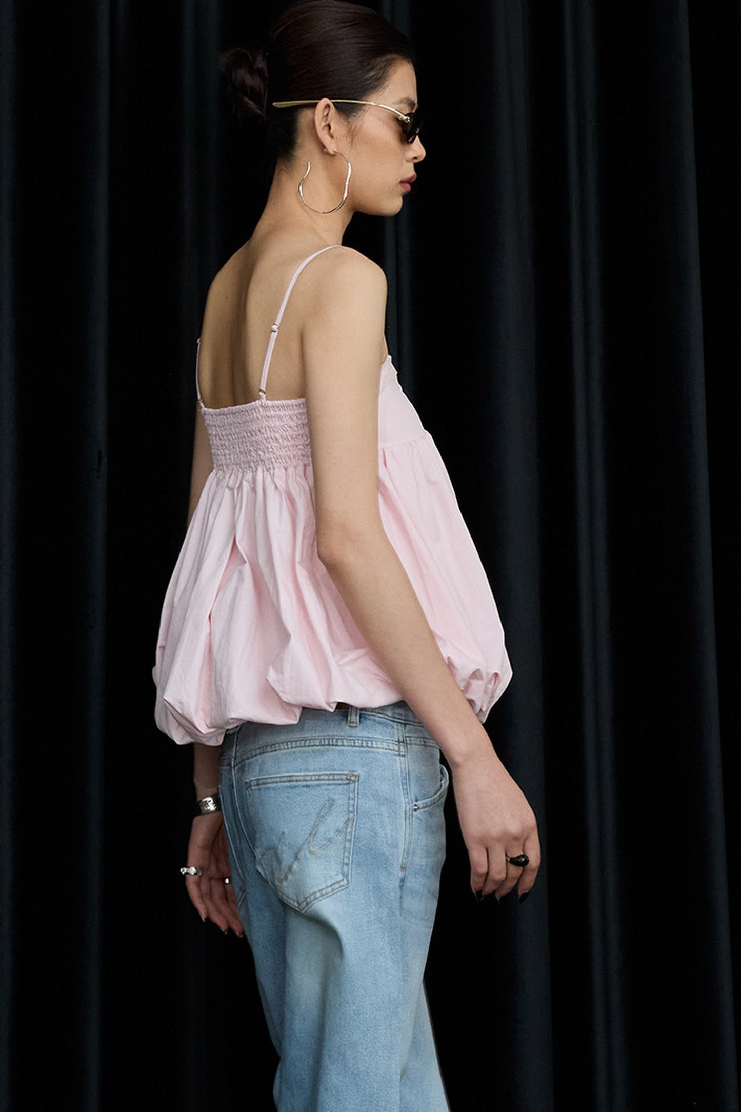 Mist Pink Cotton Camisole Top