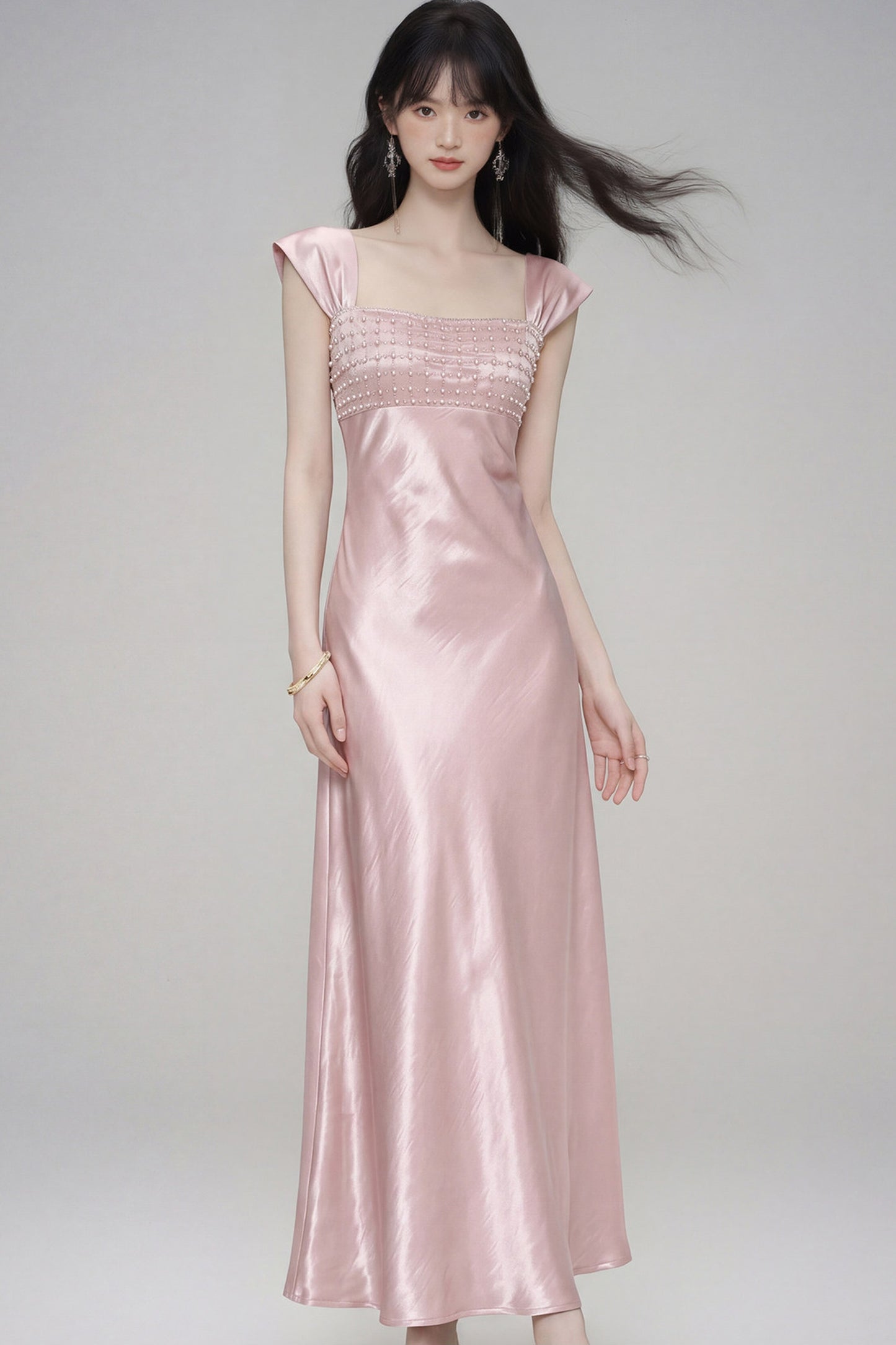 Moonlight Satin Evening Dress