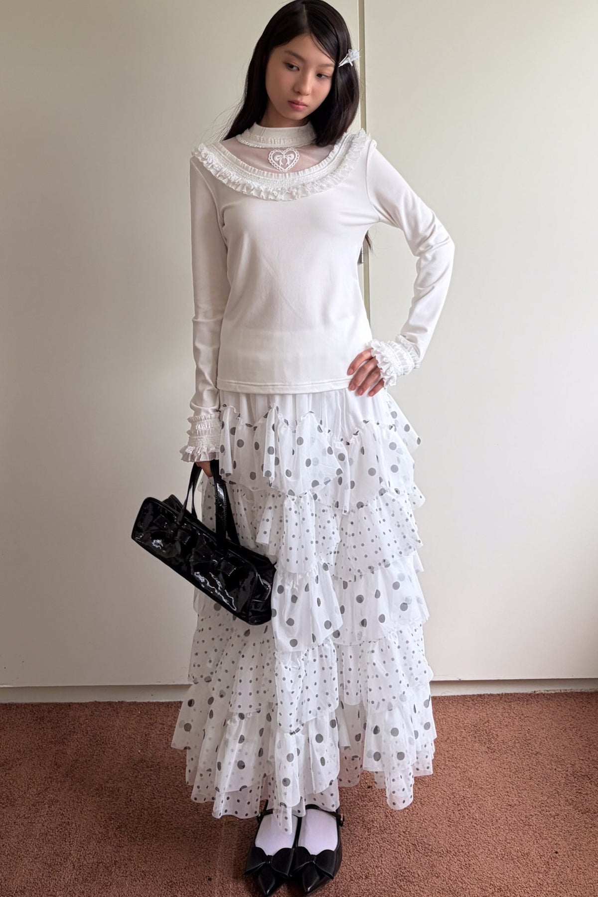 Polka Dot Tiered Cake Skirt