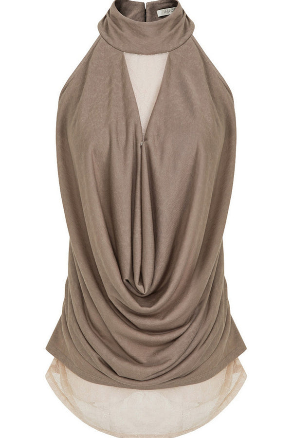 Draped Halter Top