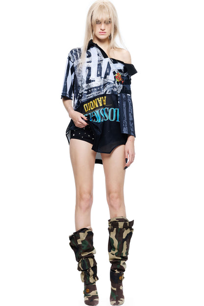 Deconstructed Reversible Jersey Top