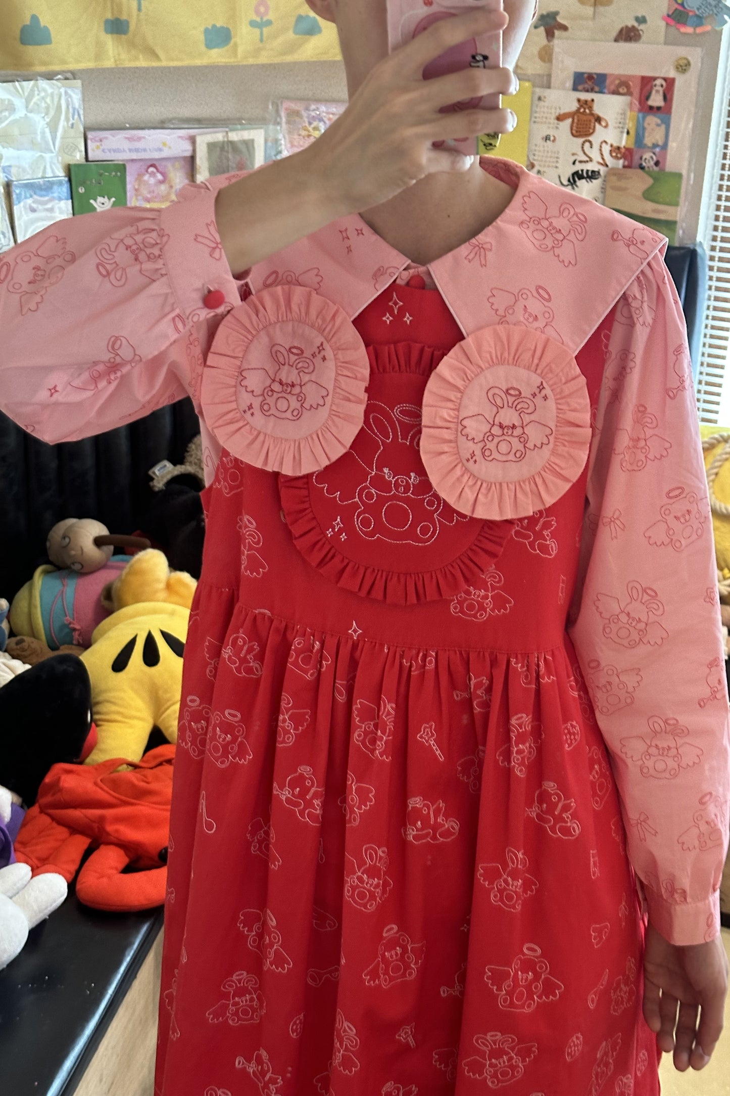 Bunny Collar Loose Blouse