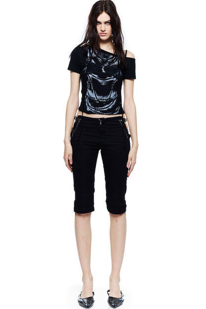 Lace Spliced Layered T-Shirt