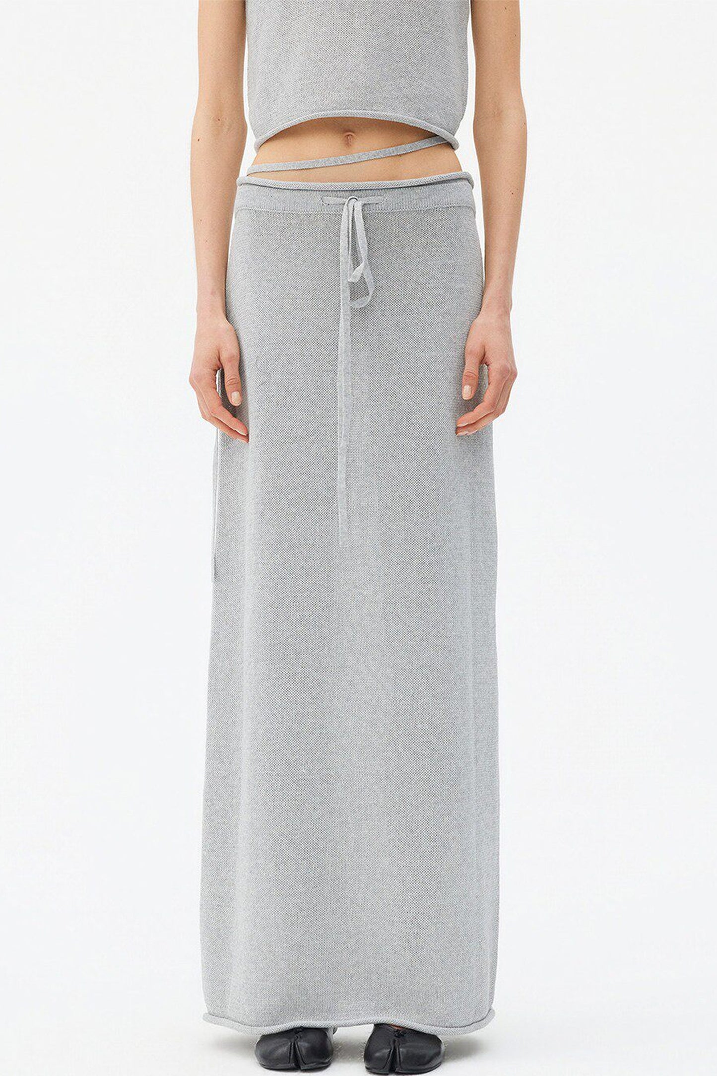 Wool Linen Knit Tank and Skirt Set-Up