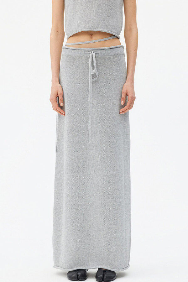 Wool Linen Knit Tank and Skirt Set-Up