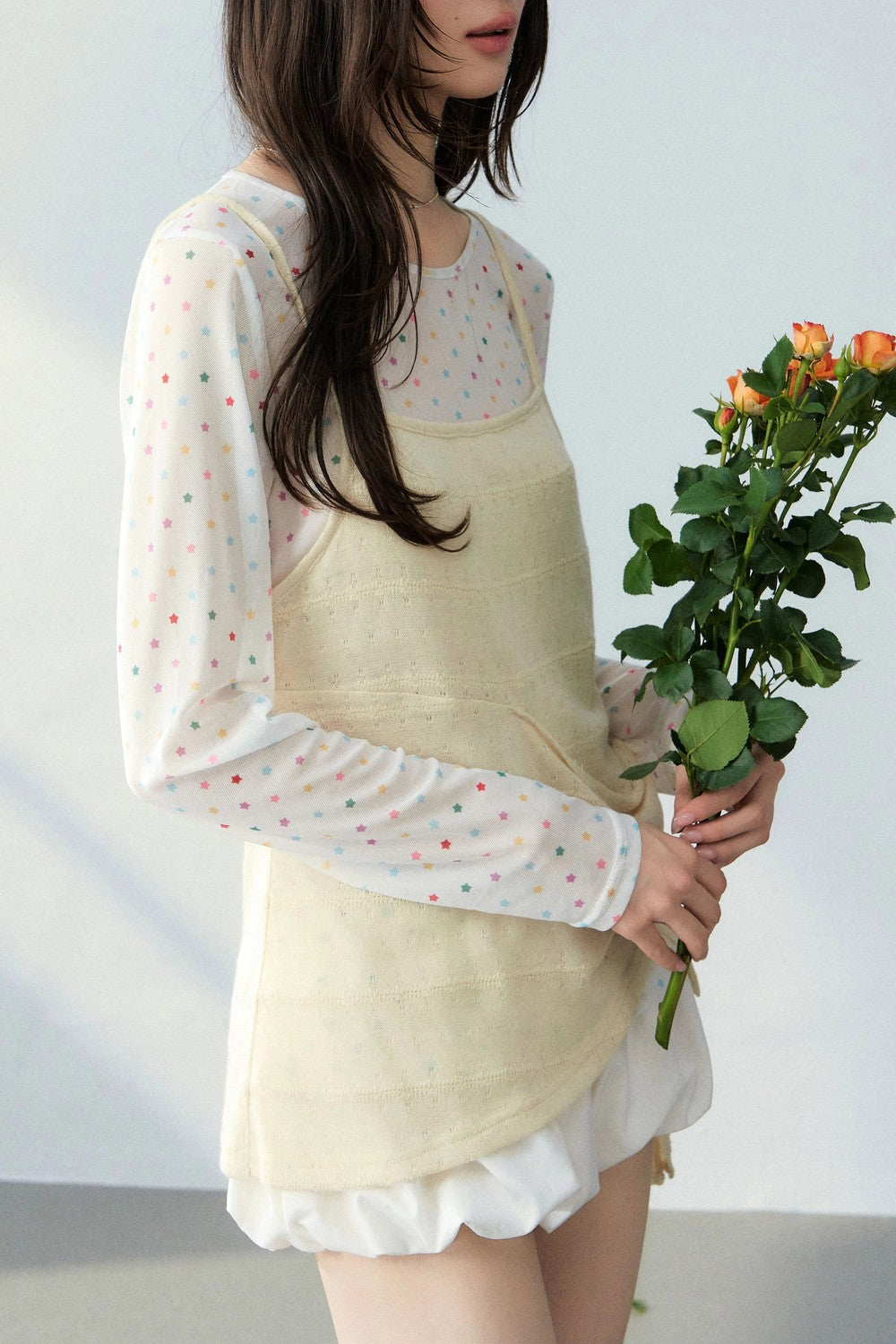 Floral Star Mesh Top Set