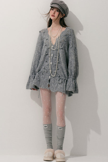 Loose Crochet Knit Shorts