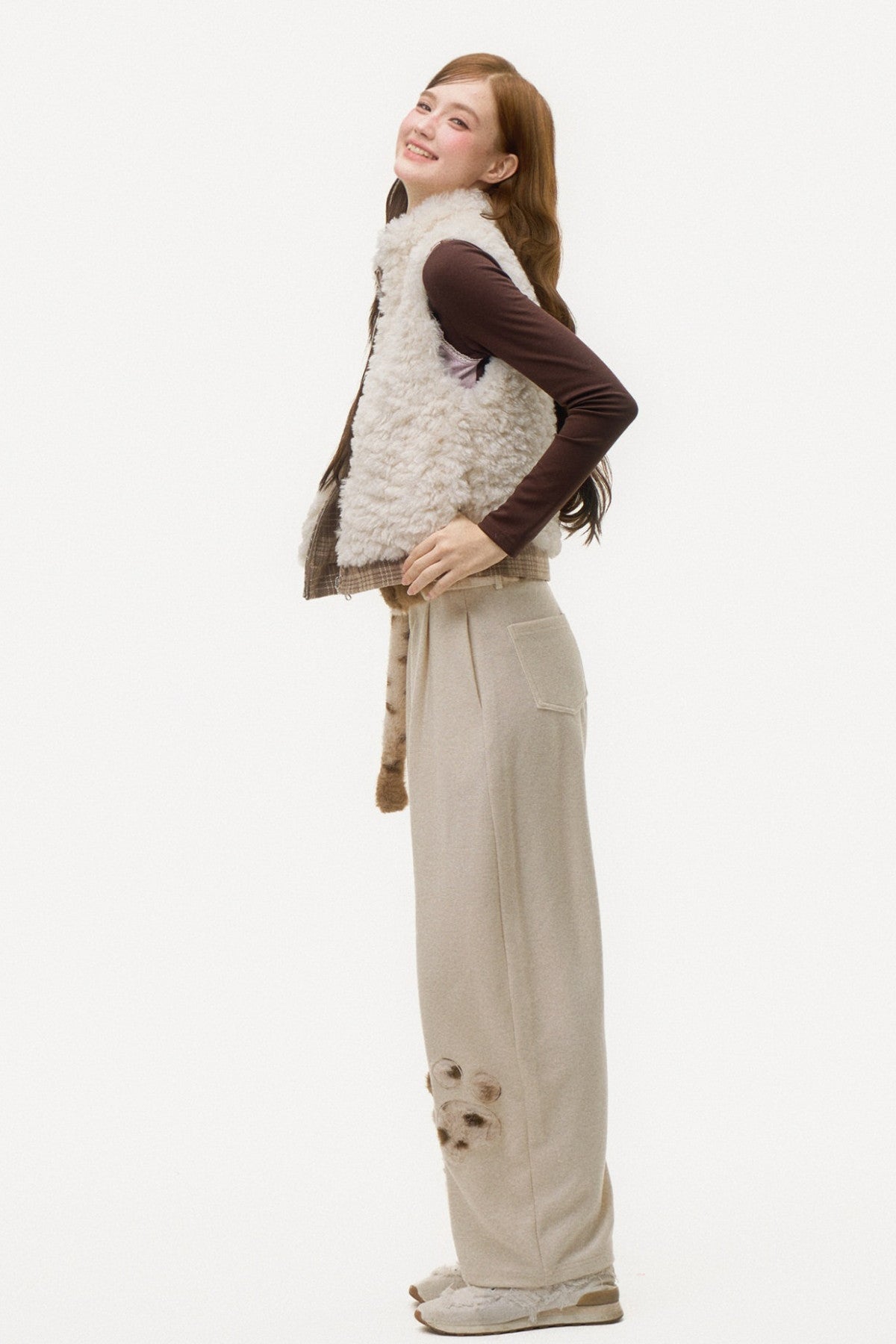 Reversible Plaid Sherpa Vest