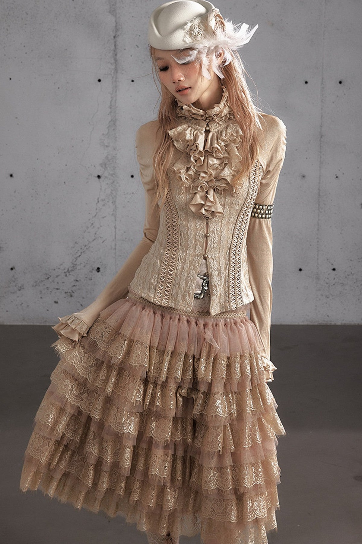 A-Line Tiered Cake Skirt