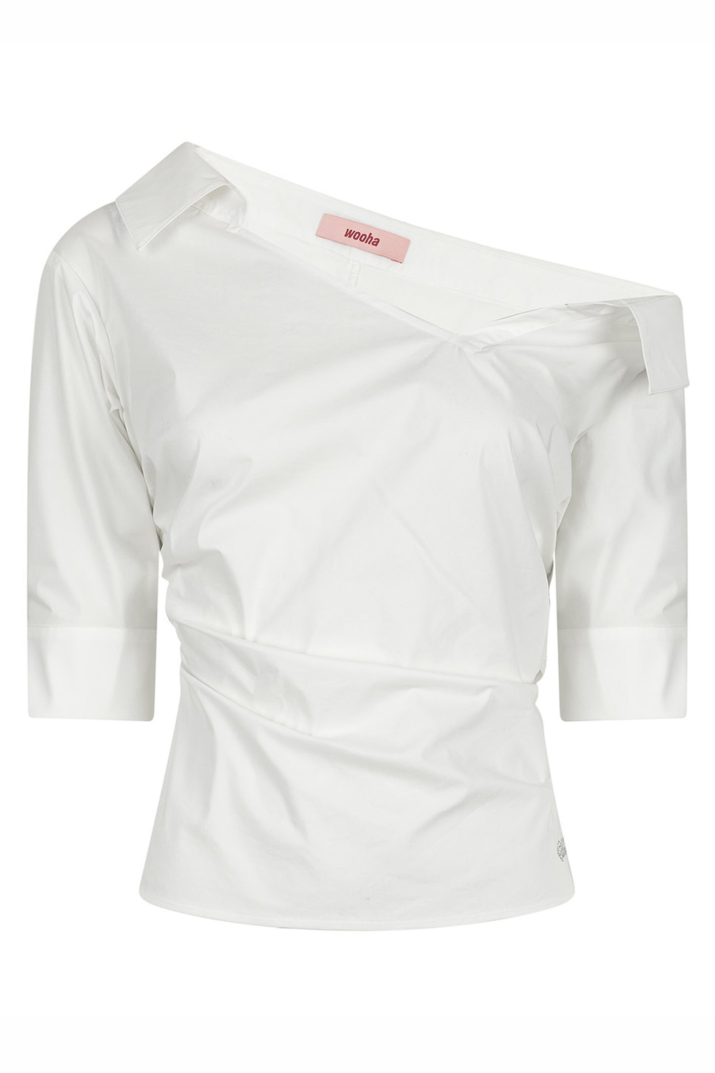 Asymmetrical Off-Shoulder Blouse