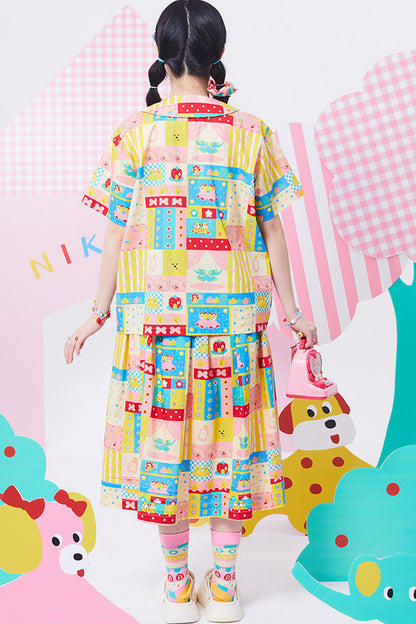 Colorful Printed Showa Skirt