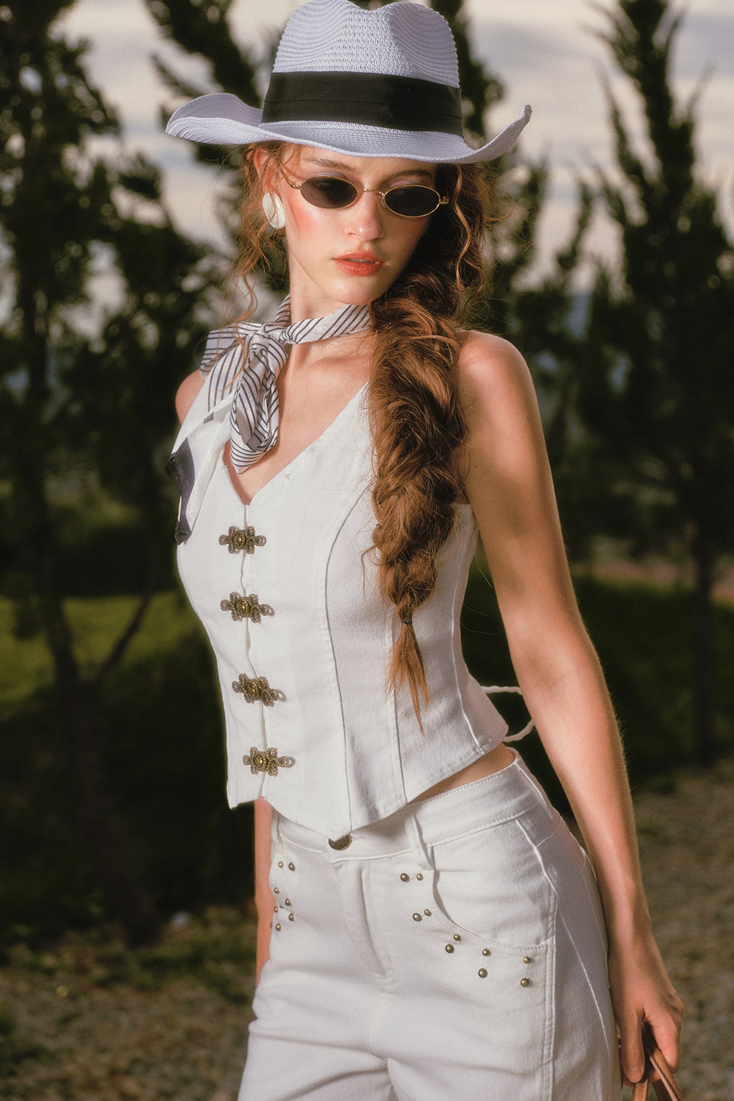 White Vest and Jeans Set-Up