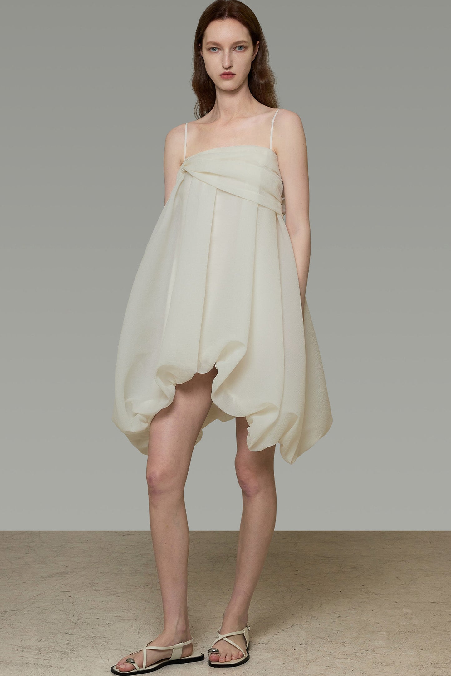 Asymmetrical Spaghetti Strap Dress