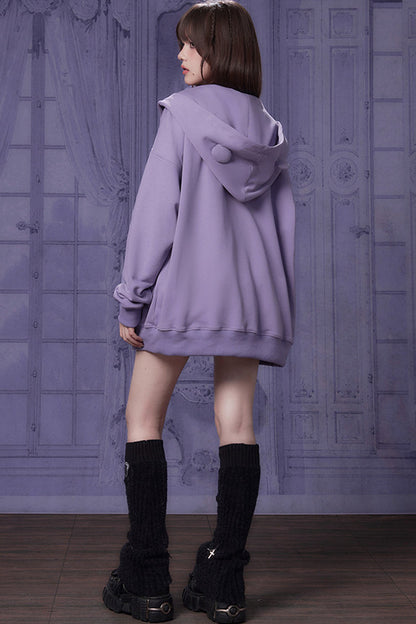 Purple Bear Hooded Sweatshirt