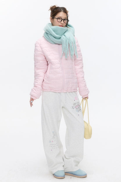Gray Fleece-Lined Sweatpants