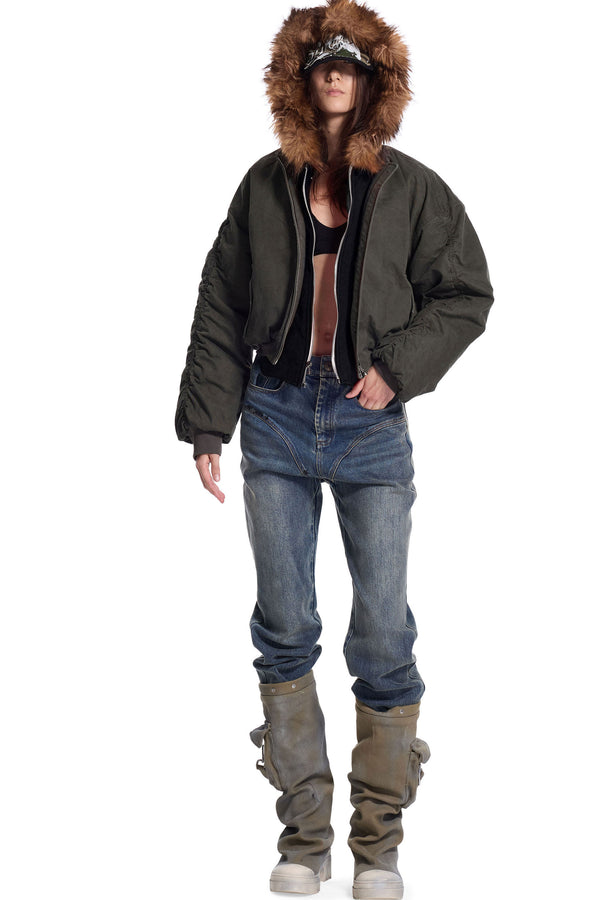 Removable Hood Light Punk Jacket