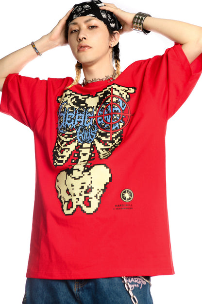 Skeleton Rock Hip-Hop Loose Blouse