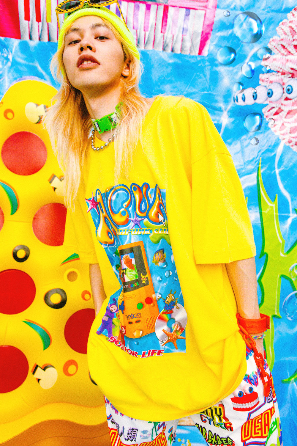 Bright Yellow Game Console Blouse