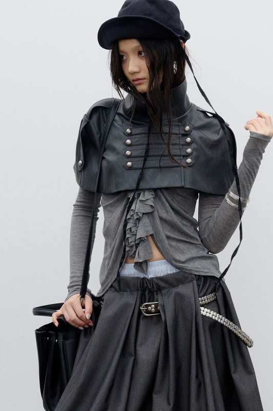 PU Leather Cape