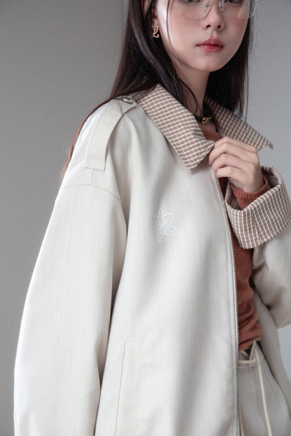 Printed Lyocell Jacket and Skirt Set