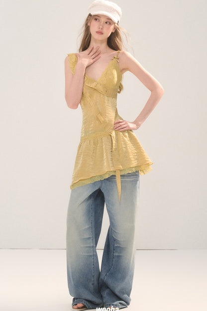 Gold Lace Dress