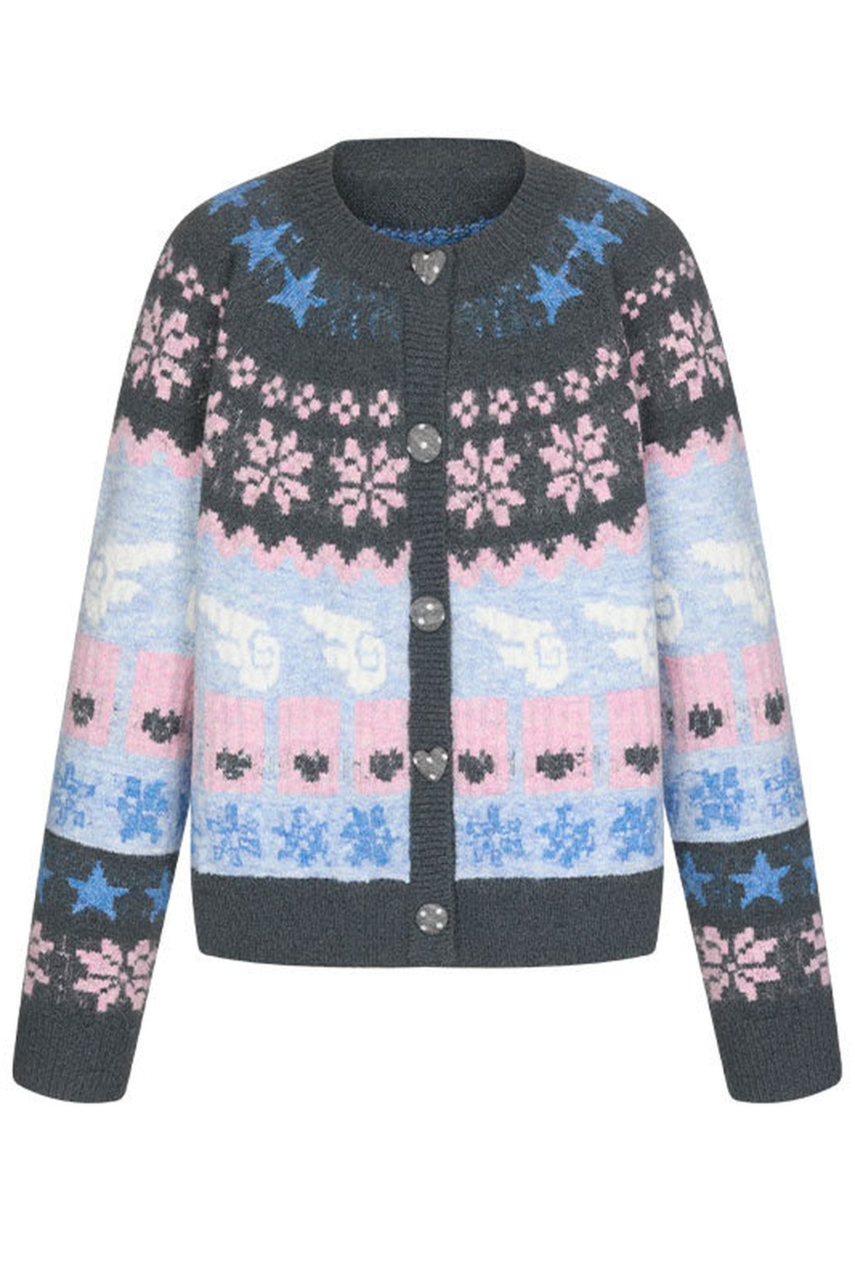 Snowflake Fair Isle Knit Top