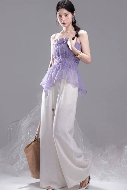 Ice Silk Ruched Camisole