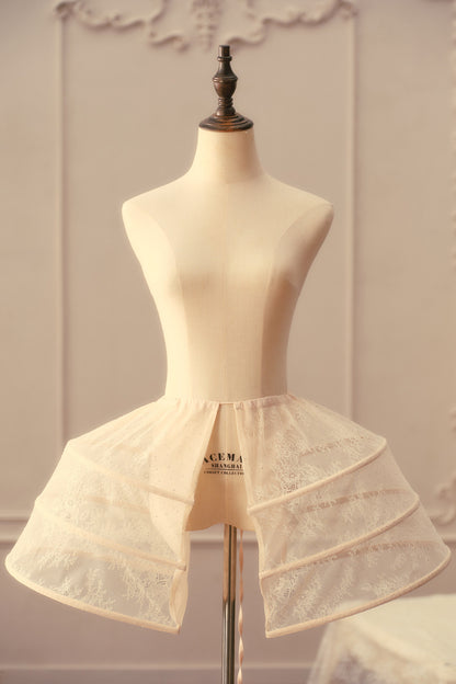 French Style Fishbone Puffy  Bustier