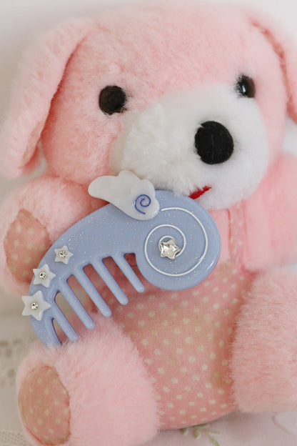 Pink Blue Comb Hair Clip